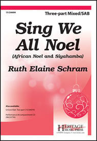 Sing We All Noel Three-Part Mixed choral sheet music cover Thumbnail